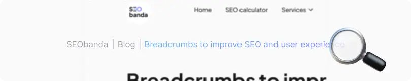 Advantages of breadcrumbs on a website